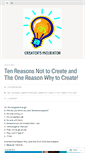 Mobile Screenshot of creatorsincubator.wordpress.com