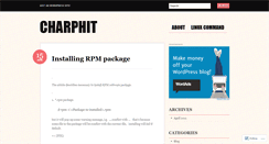 Desktop Screenshot of charphit.wordpress.com