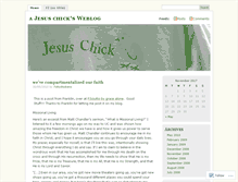 Tablet Screenshot of ajesuschick.wordpress.com