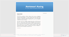 Desktop Screenshot of montessorimusing.wordpress.com