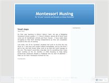 Tablet Screenshot of montessorimusing.wordpress.com