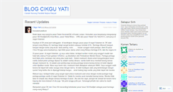 Desktop Screenshot of cikguyati.wordpress.com