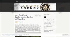 Desktop Screenshot of lowryagency.wordpress.com