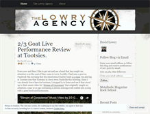 Tablet Screenshot of lowryagency.wordpress.com