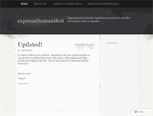 Tablet Screenshot of expressthemanifest.wordpress.com