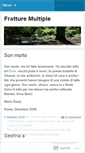 Mobile Screenshot of fratturemultiple.wordpress.com