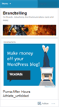 Mobile Screenshot of brandtelling.wordpress.com