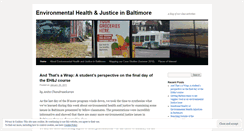 Desktop Screenshot of environmentalhealthandjustice.wordpress.com