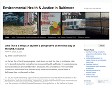 Tablet Screenshot of environmentalhealthandjustice.wordpress.com