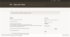 Desktop Screenshot of pctipsandtricks2.wordpress.com