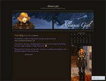 Tablet Screenshot of alliancegirl.wordpress.com