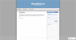 Desktop Screenshot of meudalismus.wordpress.com