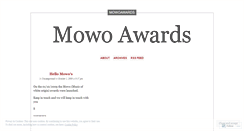 Desktop Screenshot of mowoawards.wordpress.com