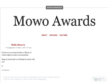 Tablet Screenshot of mowoawards.wordpress.com