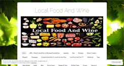 Desktop Screenshot of localfoodandwine.wordpress.com