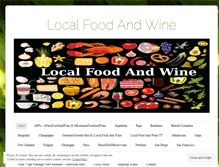 Tablet Screenshot of localfoodandwine.wordpress.com