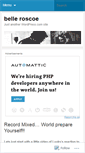 Mobile Screenshot of belleroscoe.wordpress.com
