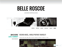 Tablet Screenshot of belleroscoe.wordpress.com