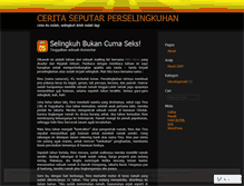 Tablet Screenshot of jalanselingkuh.wordpress.com