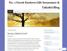 Tablet Screenshot of insurancegreateastern.wordpress.com