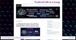 Desktop Screenshot of festivallifeisaloop.wordpress.com