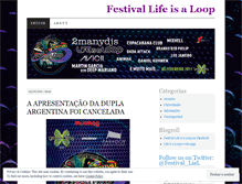 Tablet Screenshot of festivallifeisaloop.wordpress.com