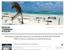 Tablet Screenshot of caribemexicanokitesurf.wordpress.com