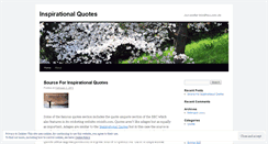 Desktop Screenshot of inspirationalquotes02.wordpress.com