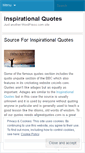 Mobile Screenshot of inspirationalquotes02.wordpress.com