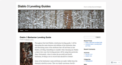 Desktop Screenshot of diablo3levelingguides.wordpress.com