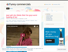 Tablet Screenshot of funnycommercials.wordpress.com