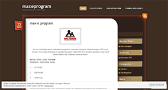 Desktop Screenshot of maxeprogram.wordpress.com