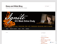 Tablet Screenshot of deepandwideblog.wordpress.com