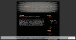 Desktop Screenshot of bodybyjohn.wordpress.com