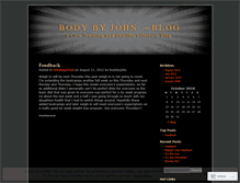 Tablet Screenshot of bodybyjohn.wordpress.com