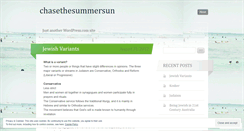 Desktop Screenshot of chasethesummersun.wordpress.com