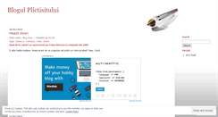 Desktop Screenshot of plictisitu.wordpress.com