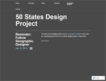 Tablet Screenshot of 50statesdesignproject.wordpress.com