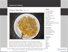 Tablet Screenshot of foodislovee.wordpress.com