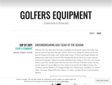 Tablet Screenshot of golfersequipment.wordpress.com