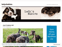 Tablet Screenshot of ladysbabies.wordpress.com