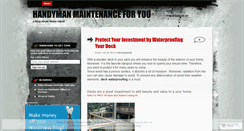 Desktop Screenshot of handymanmaintenanceforyou.wordpress.com