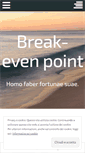 Mobile Screenshot of breakevenpoint.wordpress.com