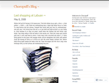 Tablet Screenshot of chocopuff.wordpress.com