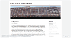 Desktop Screenshot of lafautealecorbusier.wordpress.com