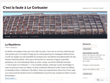 Tablet Screenshot of lafautealecorbusier.wordpress.com