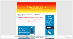 Desktop Screenshot of dudysfestas.wordpress.com