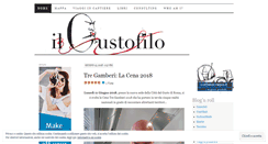 Desktop Screenshot of ilgustofilo.wordpress.com