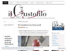 Tablet Screenshot of ilgustofilo.wordpress.com