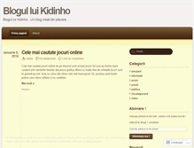 Tablet Screenshot of kidinho.wordpress.com